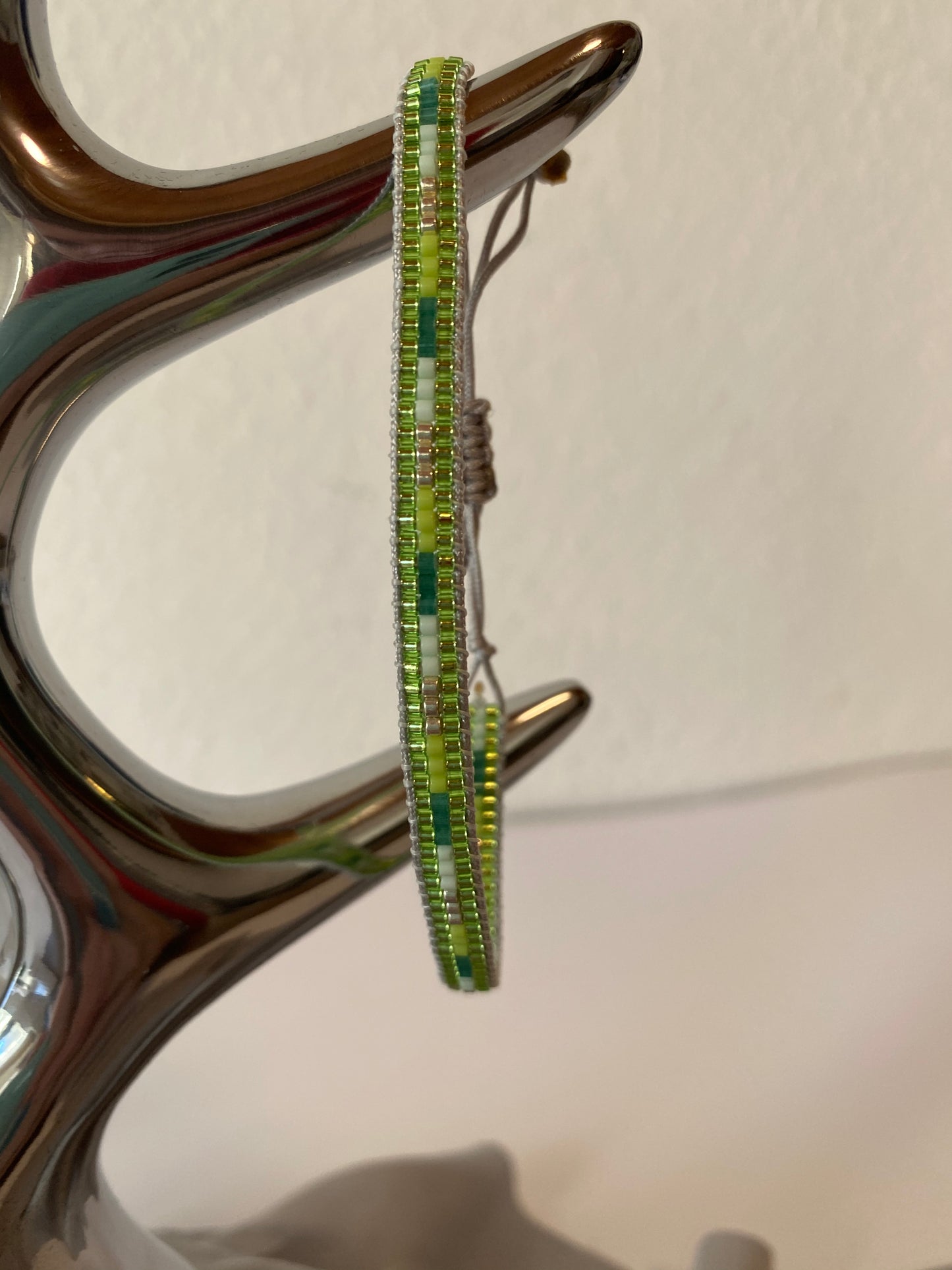 Perlearmbånd Shades of green 2 - small