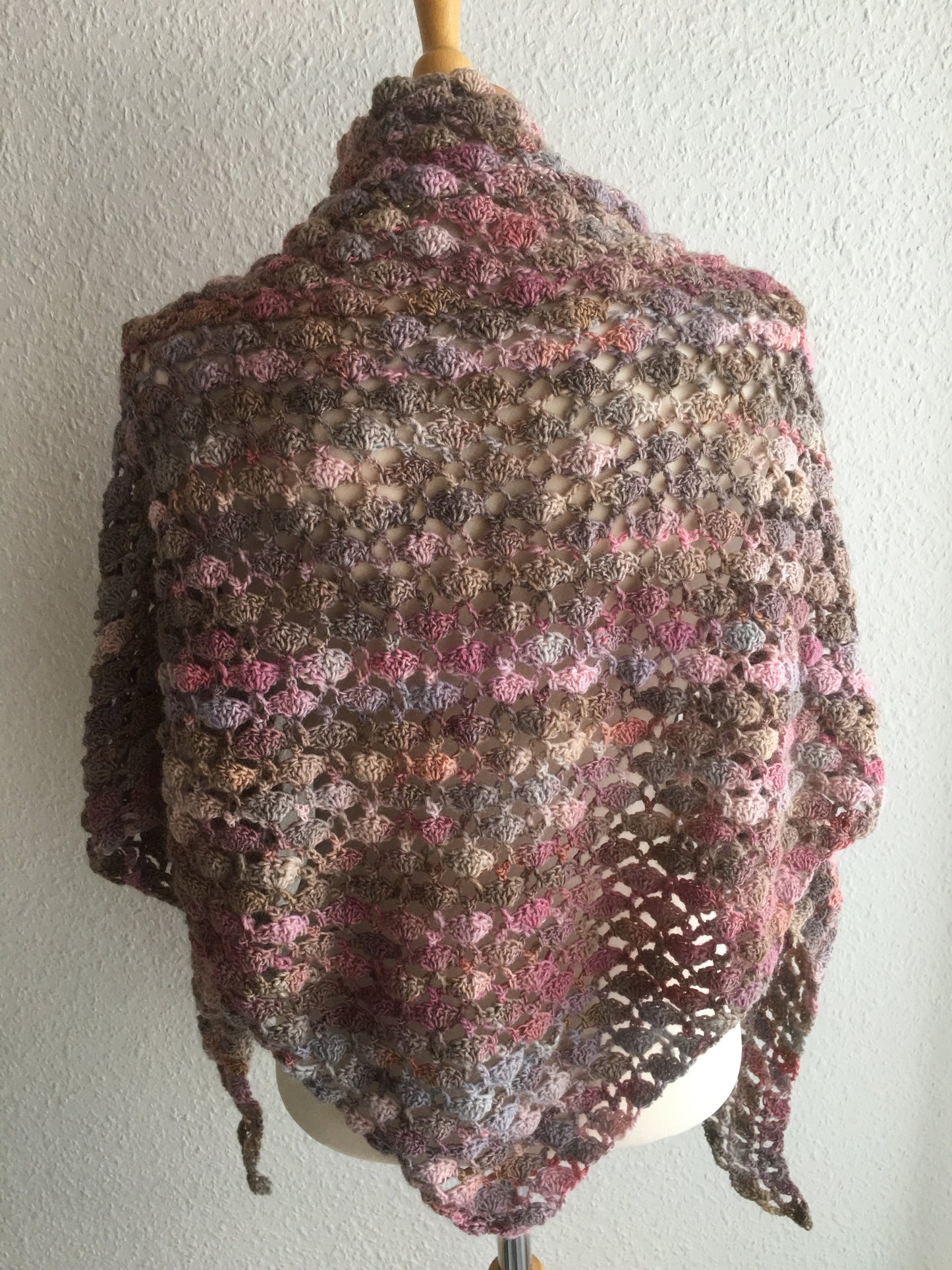 Sjal Camel/Rose