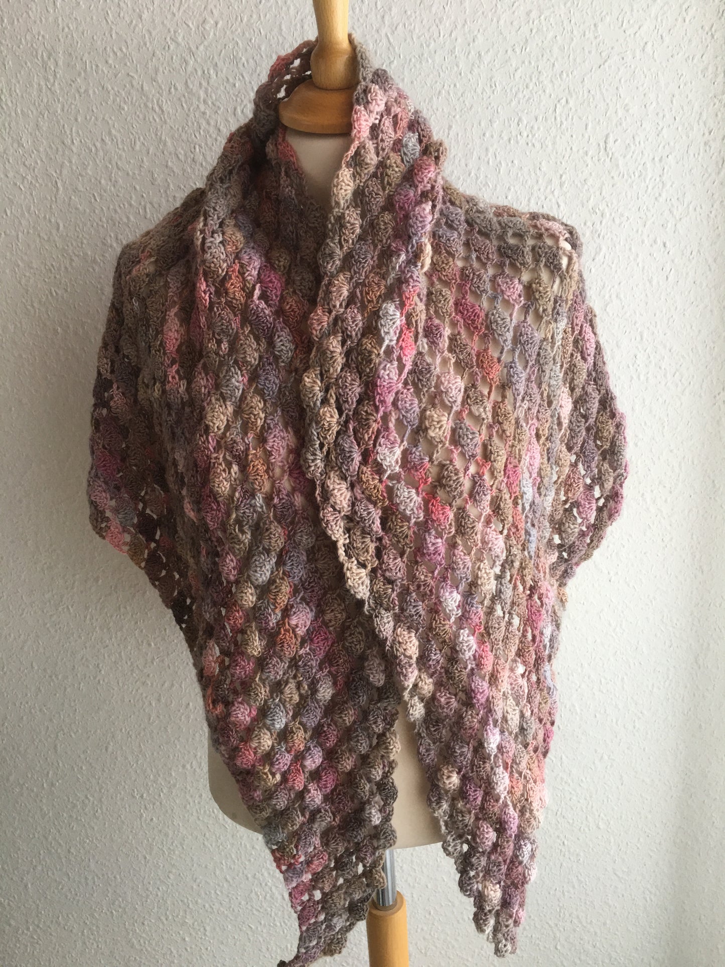 Sjal Camel/Rose