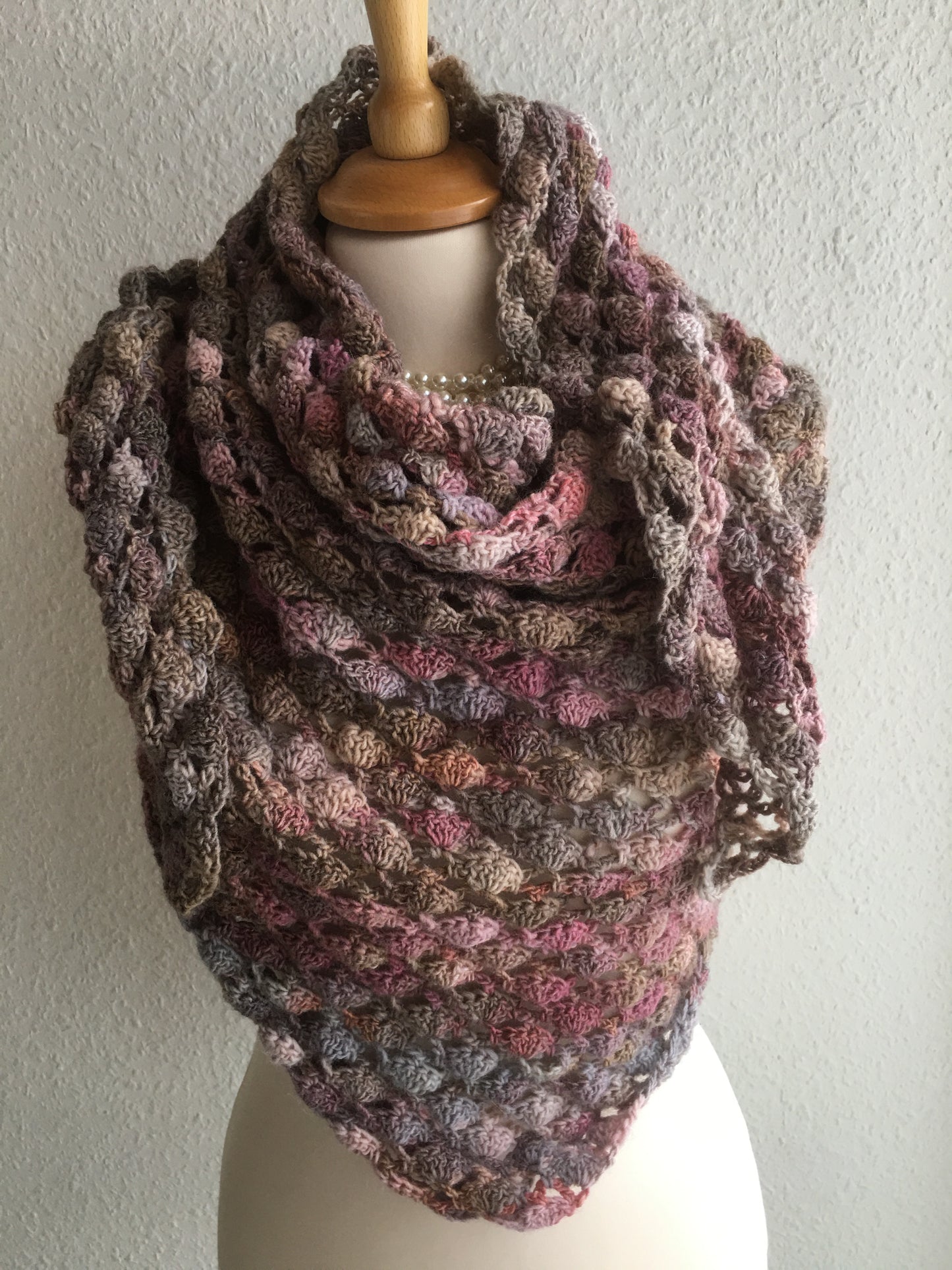 Sjal Camel/Rose