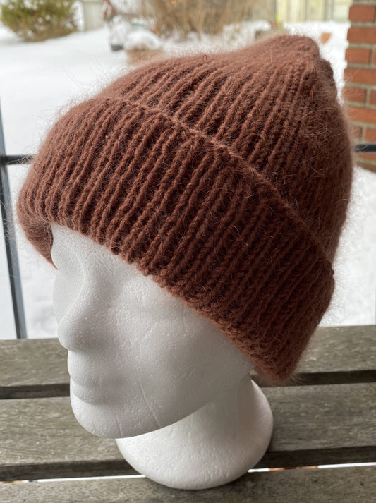 Skøn strikket Hipsterhue